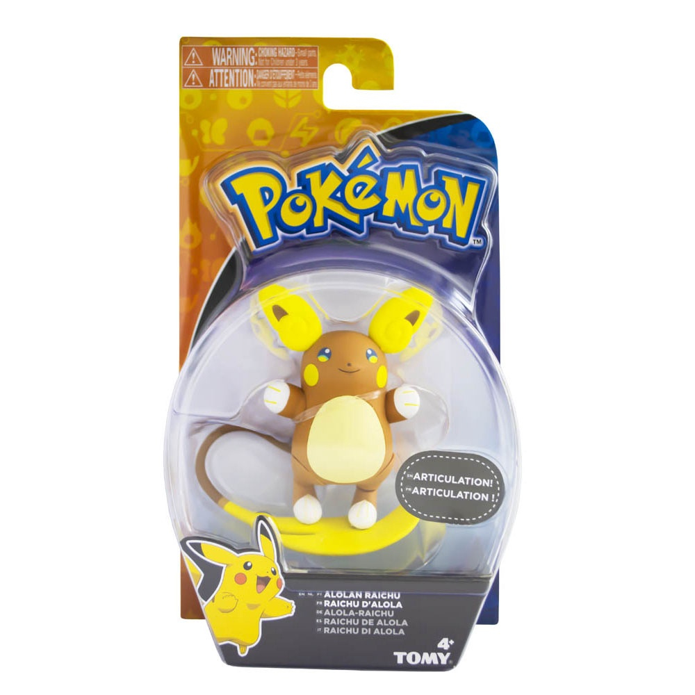 Mini figura articulada - pokémon - alola raichu - sunny - Sunny