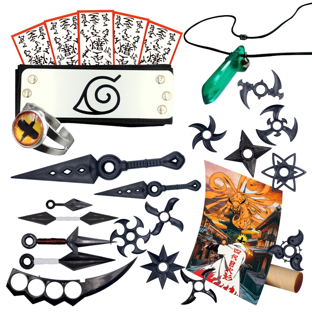 Kunai naruto e bandana junto disponivel