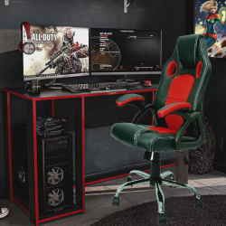 Kit Mesa Gamer + Cadeira Gamer Vermelho é boa?