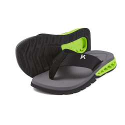 Chinelo Kenner Rakka Cinza e Verde - Masculino Menor preço em Chinelo Kenner Rakka Cinza e Verde - Masculino