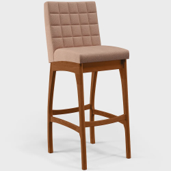 Banqueta Alta Para Cozinha Sala de Jantar Fixa Mila B04 Linho Rosê - Lyam Decor é boa?