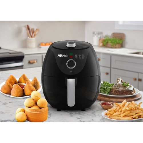 Fritadeira Air Fryer Arno Ezfp EasyFry, 1100W, 3,2 Litros, Preta Em ...