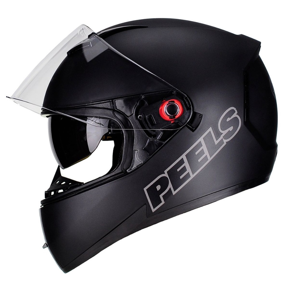 Capacete Peels Icon New Classic Preto com óculos solar fumê Feminino