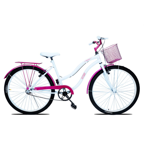 Bicicleta Super Fort com Garupa Aro 26 Violeta - Colli Bike