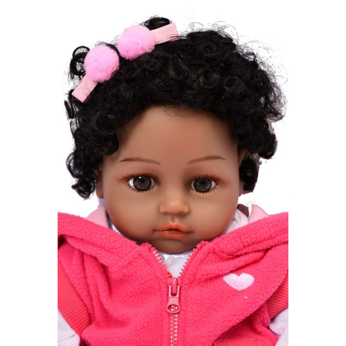 Bebe Reborn Realista Girafinha Menina Negra Enxoval Completo