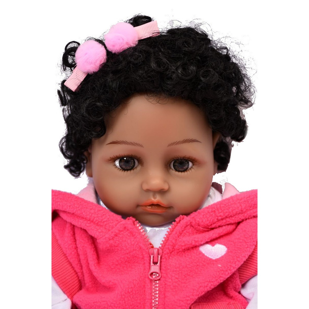 Bebê Reborn Original Linda Menina Cabelo Afro 100% Silicone em Promoção na  Americanas