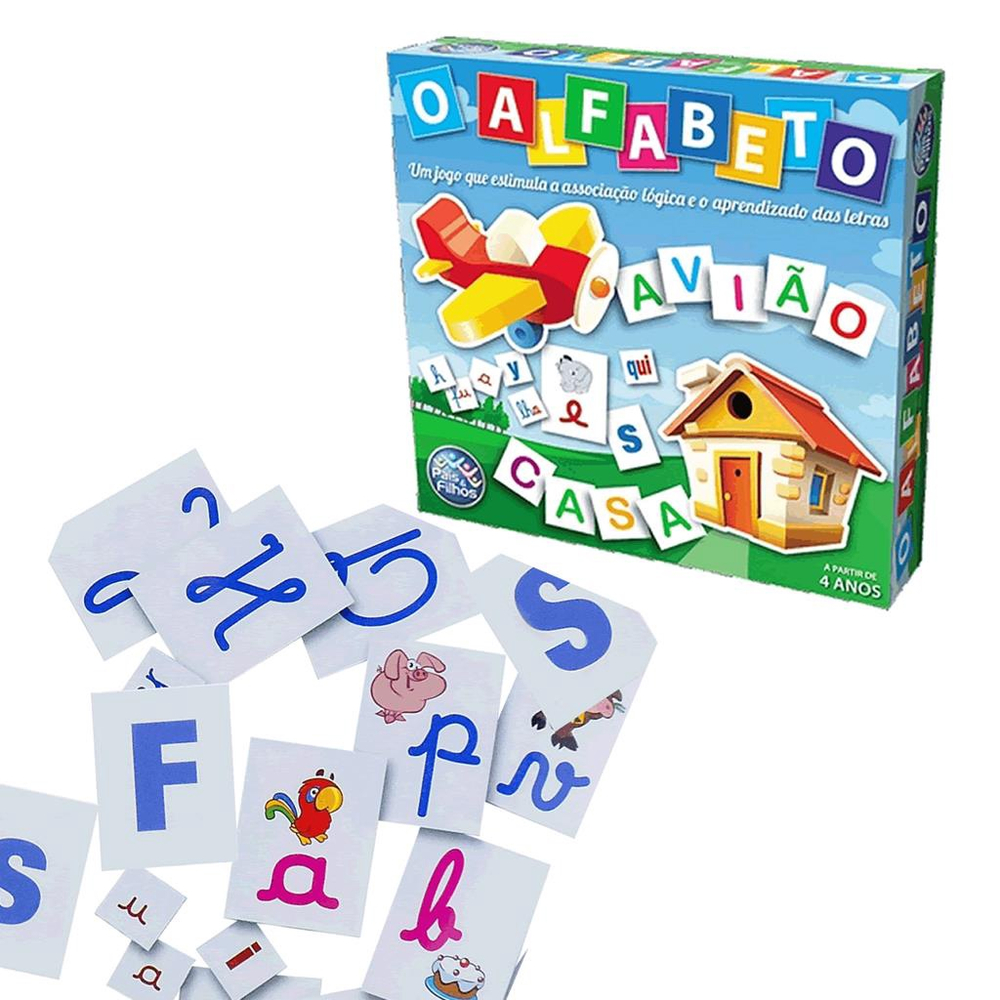 Jogo Forca Pais & Filhos Educativo Logica Raciocino Infantil