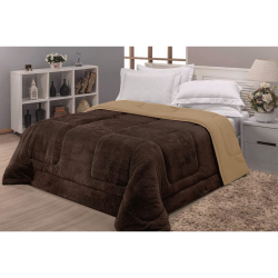 Coberdrom Casal Edredom e Cobertor Marrom 200x220cm é boa?