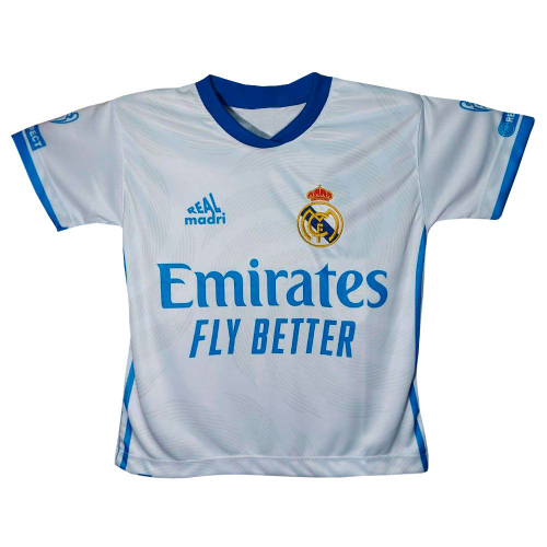 camiseta infantil do real madrid