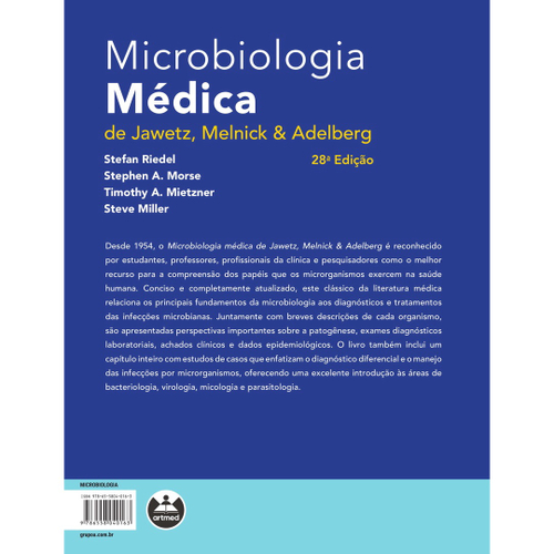 Livro - Microbiologia Médica De Jawetz, Melnick & Adelberg | Submarino