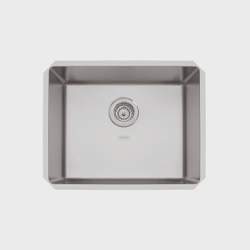 Cuba de Embutir Quadrum 50 U Undermount Tramontina 50 x 40 x 20 cm em Aço Inox Scotch Brite com Válvula Menor preço em Cuba de Embutir Quadrum 50 U Undermount Tramontina 50 x 40 x 20 cm em Aço Inox Scotch Brite com Válvula
