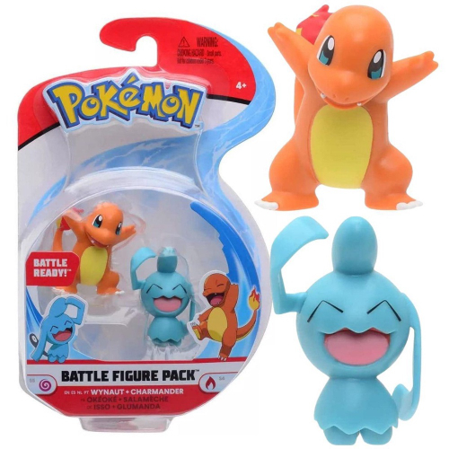 Brinquedo Boneco Pokémon Wynaut E Charmander Battle Figure em Promoção na  Americanas