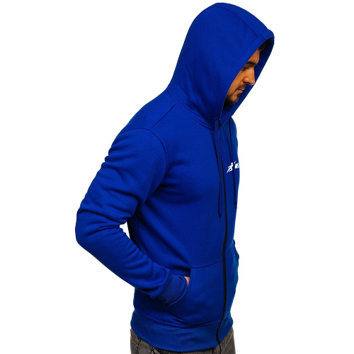 royal blue zip up moletom com capuz mens