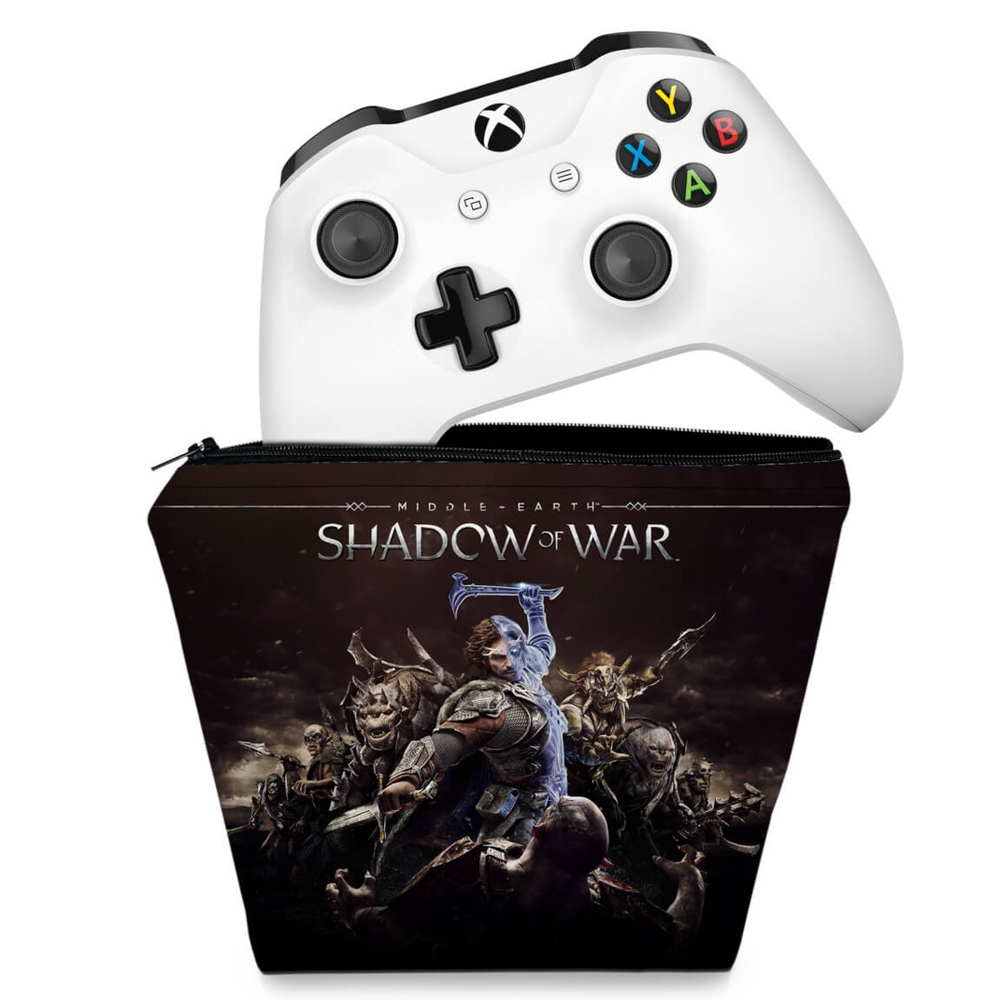 Skin Xbox One Fat Controle - Shadow of War - Pop Arte Skins