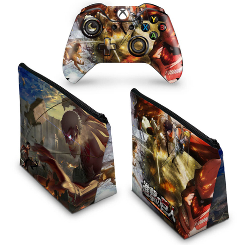 Xbox 360 Fat Skin - Attack on Titan #A - Pop Arte Skins