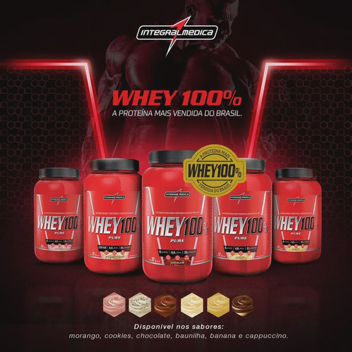 Whey Protein 100 Pote 907g Integral Medica Em Promoção Na Americanas