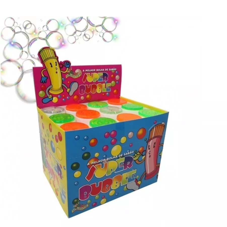 Bolha de sabão 50ml com joguinho Super Bubble