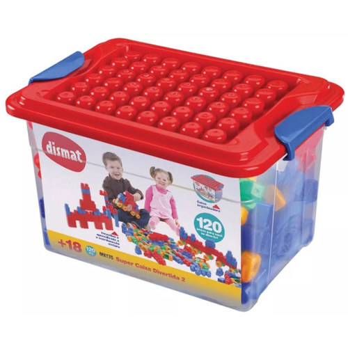 Multiblocos Blocos De Montar 200 Peças e Rodinhas Brinquedo