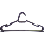 Kit com 25 Cabides Plastico Pretos Tamanho Médio Resistentes