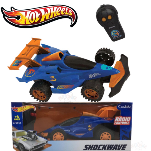 Carro De Controle Remoto Hot Wheels Speed Team Azul Candide