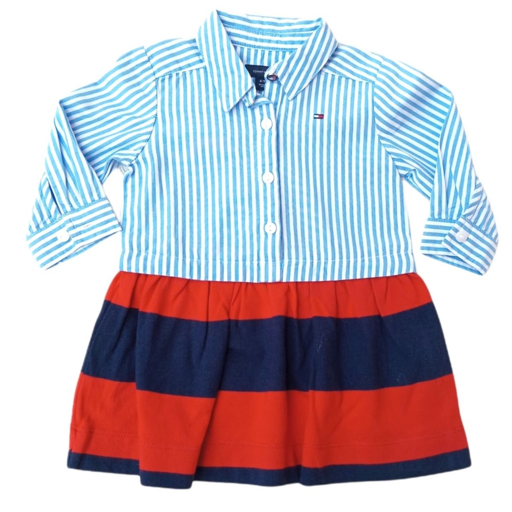 vestido infantil tommy gola polo