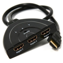 Switch Hdmi 4k 3 Entrada 1 Saída Hub 3x1 Full Hd Menor preço em Switch Hdmi 4k 3 Entrada 1 Saída Hub 3x1 Full Hd