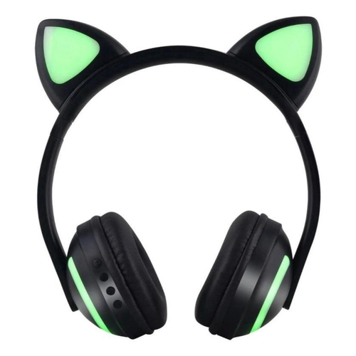 Fone Ouvido Headphone Com Fio Estéreo Orelha Gato Gatinho com Glitter  Infantil P2 ZAT-251 - BEST SALE SHOP