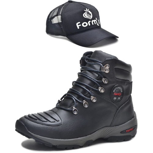 Bota fashion coturno motoqueiro