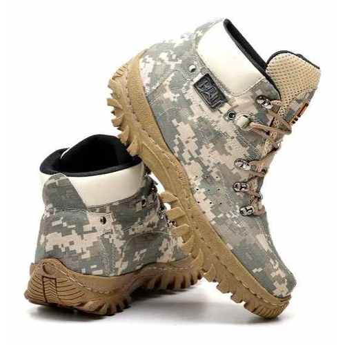 Bota store coturno camuflada