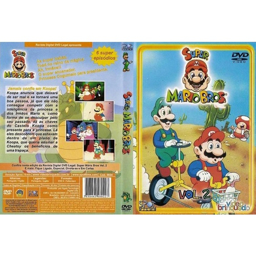 Super mario bros 2 - dvd filme animação dublado