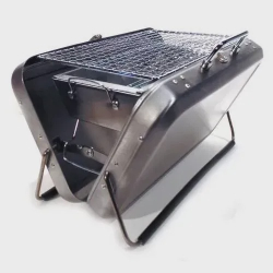 Churrasqueira Maleta Portatil Aço Inox Mod Yx8815 Menor preço em Churrasqueira Maleta Portatil Aço Inox Mod Yx8815