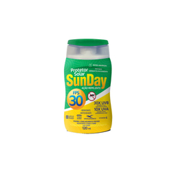 Protetor Solar fps 30 1/3 uva Com Repelente 120ML Sunday é boa?