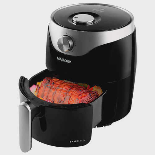 Fritadeira Sem Oleo Air Fryer Mallory Smart Fryer 3L Preta Prata em Promocao na Americanas