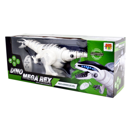 Figura Interativa - Dino Mega Rex com Controle Remoto - DM Toys