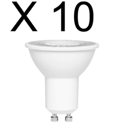 Kit 10 lampada LED dicroica 6W branco neutro 4000K bivolt GU10 - stella Menor preço em Kit 10 lampada LED dicroica 6W branco neutro 4000K bivolt GU10 - stella