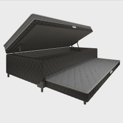 Cama Bibox Luci com Baú Ortopédica Solteiro Preto/Cinza D28 Lightspuma é boa?