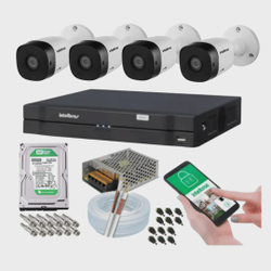 Kit 4 Câmeras Intelbras 1120b Dvr 8 Canais Com Hd Completo Menor preço em Kit 4 Câmeras Intelbras 1120b Dvr 8 Canais Com Hd Completo