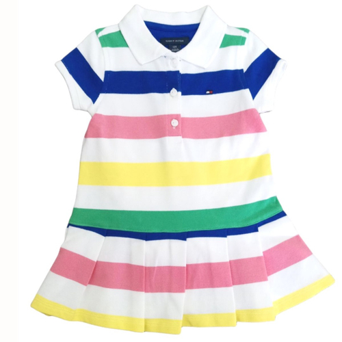 vestido infantil tommy gola polo