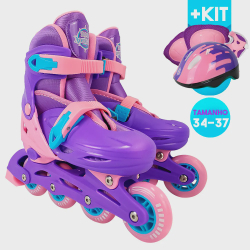 Patins Infantil Street Feminino 34 Ao 37 + Kit Proteção é boa?