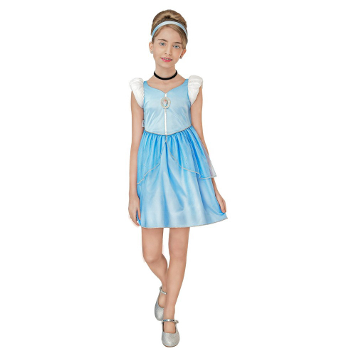 Vestido Feminino Infantil Fantasia da Cinderela Princesas da Disney, Vestido Feminino Disney Nunca Usado 79838586