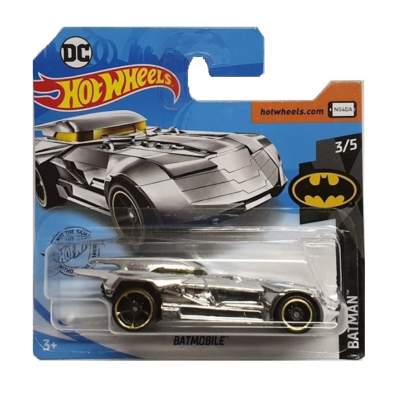 Carrinho miniatura hot wheels dc batmobile - batman batmóvel prata - 3/5 -  escala 1/64 no Shoptime