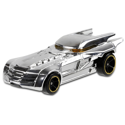 Miniatura Carrinho Hot Wheels Batmobile, branco. Batman. Código:  HKJ74-N7C5. 1:64. Novo1 Lacrado!