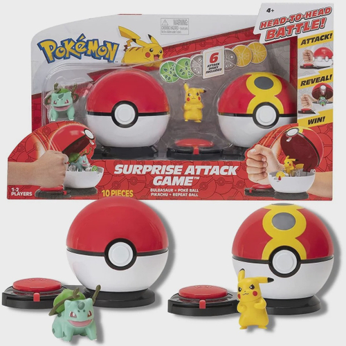 Kit Pokebola Grande + Pokemon Brinquedo Articulado Boneco