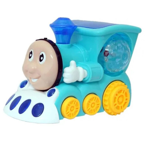 Kit 3 Brinquedo Trem Thomas Trenzinho Infantil Luz Som Bate