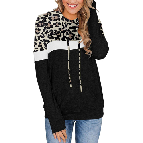 ampersand leopard moletom com capuz