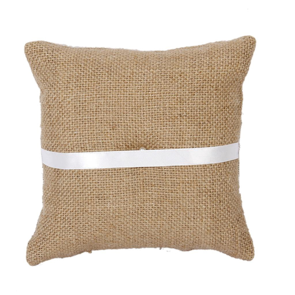 burlap ensacark pillows