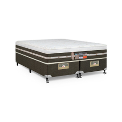 Cama Box + Colchão Castor King Silver Star Air One Face Tecnopedic 180x200x59cm Menor preço em Cama Box + Colchão Castor King Silver Star Air One Face Tecnopedic 180x200x59cm