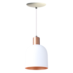 Pendente Lustre Luminária Open em Alumínio Branco Menor preço em Pendente Lustre Luminária Open em Alumínio Branco