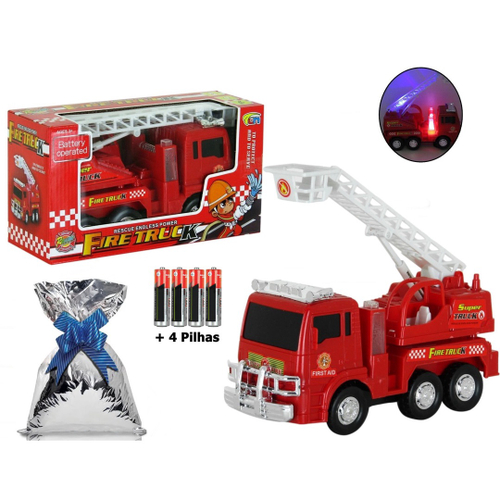 Caminhão Dos Bombeiros Brinquedo Grande Infantil Criança no Shoptime