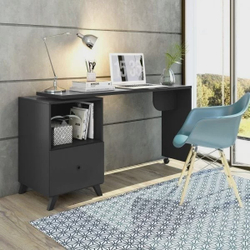 Escrivaninha com Tampo Giratório 1 Gaveta Carisma Espresso Móveis Preto Fosco Menor preço em Escrivaninha com Tampo Giratório 1 Gaveta Carisma Espresso Móveis Preto Fosco
